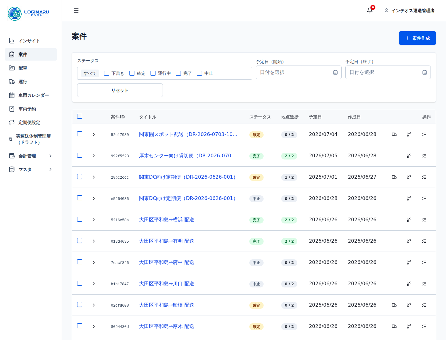案件一覧